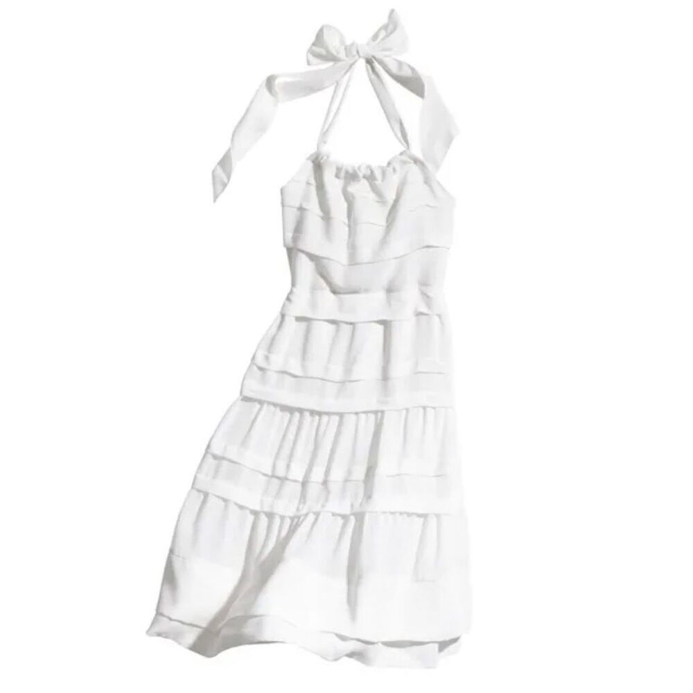 H&M NWT women’s limited edition collection, white halter dress size 6